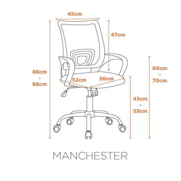 Cadeira Tela Giratória Manchester Elite
