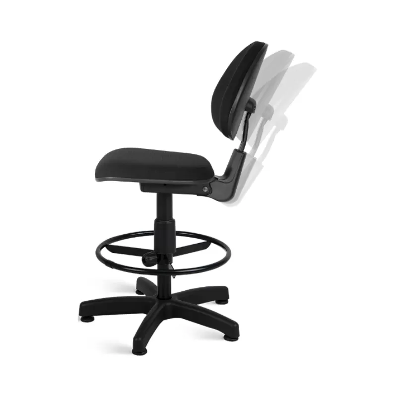 Cadeira Caixa Executiva Back System Ergonomica Preta - NR17