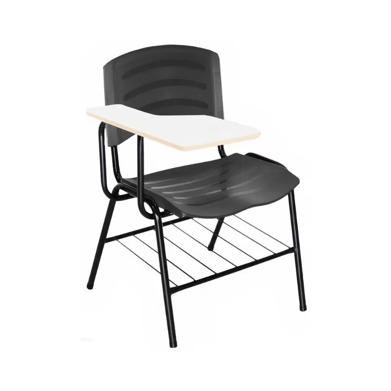 Cadeira Universitária Tipo ISO Plástica - Turim - Preta