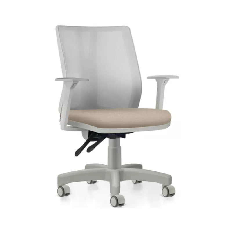 Cadeira Addit Diretor - Tela Cinza - Base Metal Capa - Frisokar