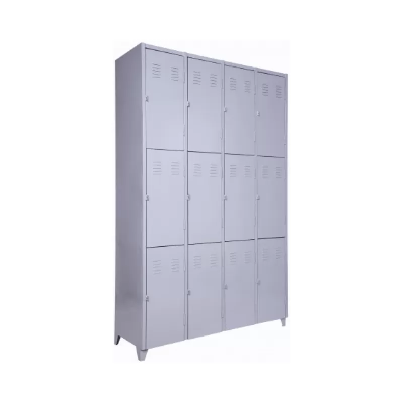 GRP-8/12 Chapa 26 – Roupeiro De Aço 12 Portas | Pitão P/ Cadeado