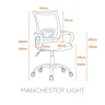 Cadeira Tela Giratória Manchester Elite Light - Fratini