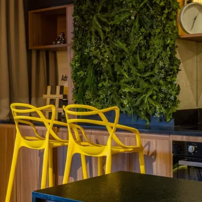 Banqueta Aviv Fixa - Base em Aço - Cores