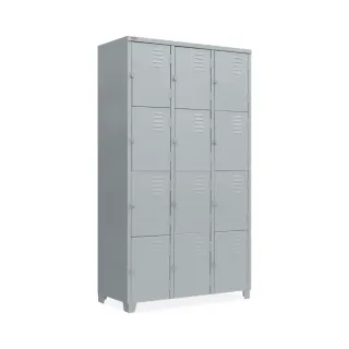 Roupeiro De Aço 12 Portas - Pitão Para Cadeado - GRP 12 Chapa 26