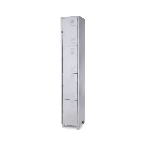 Roupeiro De Aço 4 Portas - Pitão Para Cadeado - Grp 2/4 Chapa 26 - Metalúrgica 1000