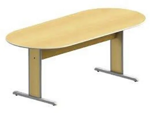 Mesa De Reunião Oval 1,60 X 0,90 Linha Uno - Marzo Vitorino