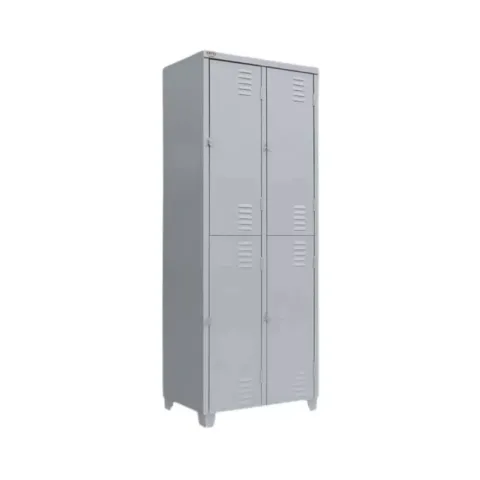 Roupeiro De Aço 4 Portas - Pitão Para Cadeado - Grp 4 Chapa 26 - Metalúrgica 1000